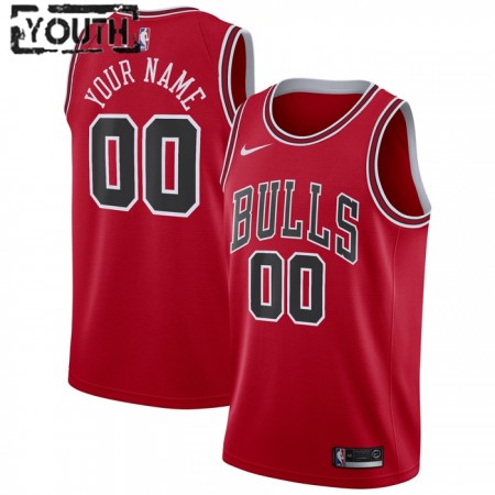 Dres Chicago Bulls Prilagođeni Nike 2022-23 Icon Edition Crvena Swingman - Dječji
